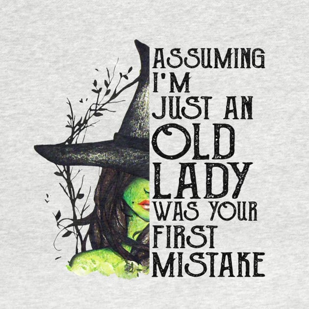 Witch Assuming I'm just an Old Lady was your first mistake , Halloween costume by cobiepacior